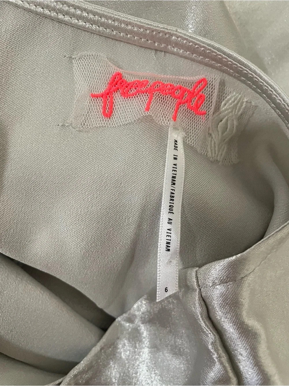 Free People flowing satin